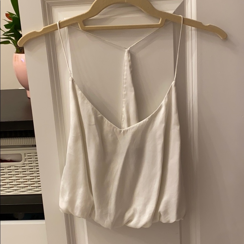 Kendall + Kylie white tank top